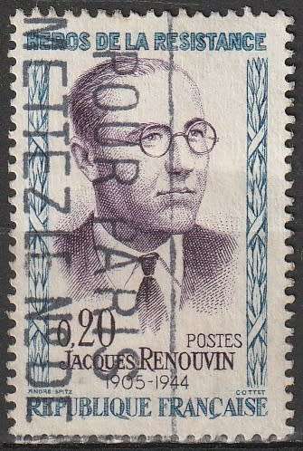 FRANCE 1961 Heroes of the resistance ULH  SG 1520