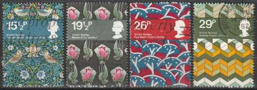 GB 1982 Textile Designs ULH SG 1192-5
