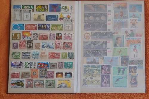 BROWN PRONTO STOCK BOOK 16 PAGE 32 SIDES MIXED WORLD FOR SORTING