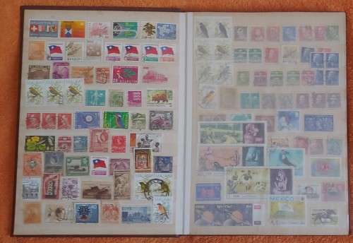 BROWN PRONTO STOCK BOOK 16 PAGE 32 SIDES MIXED WORLD FOR SORTING
