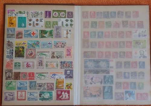 BROWN PRONTO STOCK BOOK 16 PAGE 32 SIDES MIXED WORLD FOR SORTING