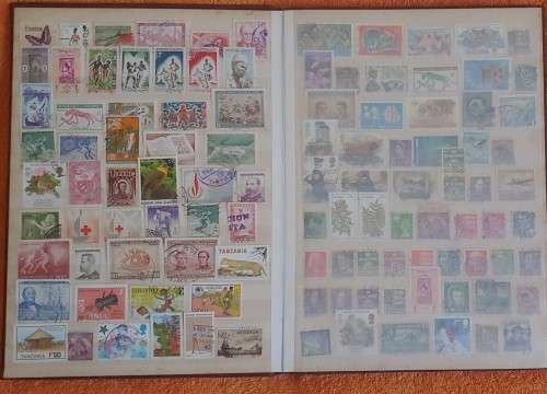 BROWN PRONTO STOCK BOOK 16 PAGE 32 SIDES MIXED WORLD FOR SORTING