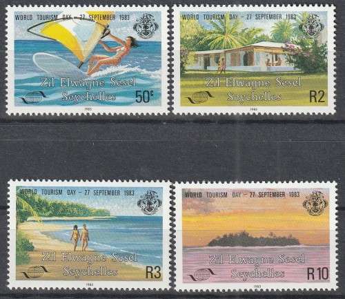 SEYCHELLES ZIL ELWAGNE SESEL 1983 Tourism Day FINE MINT SG 69-72