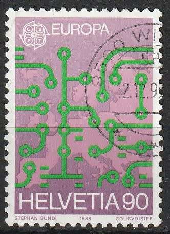 SWITZERLAND 1988 EUROPA Stamps - Transportation and Communications ULH SG 1150