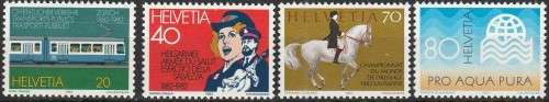 SWITZERLAND 1982 Anniversaries FINE MINT SG 1046-9