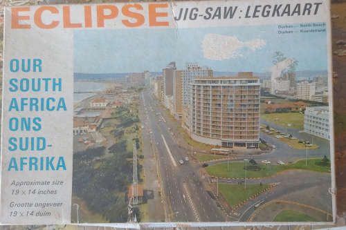 OUR SOUTH AFRICA ECLIPSE JIGSAW PUZZLE FRAGILE PIECES BUT GREAT BUILD DURBAN