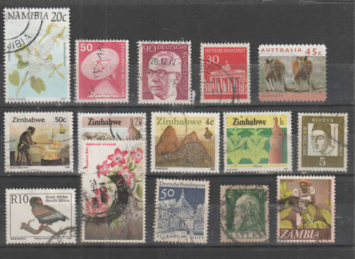 WORLD SELECTION BID PER STAMP TO TAKE ALL CARD EXCLUDED
