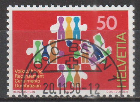 SWITZERLAND 1990 Census CTO SG 1218