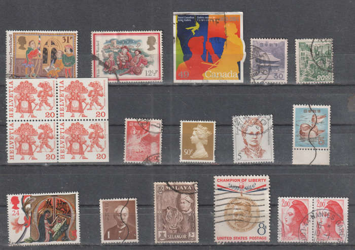 WORLD SELECTION BID PER STAMP TO TAKE ALL CARD EXCLUDED