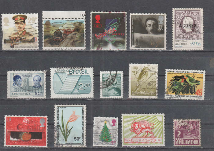 WORLD SELECTION BID PER STAMP TO TAKE ALL CARD EXCLUDED
