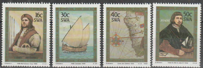 SWA 1988 The 500th Anniversary of Discovery of Cape of Good Hope by Bartolomeu Dias UMM