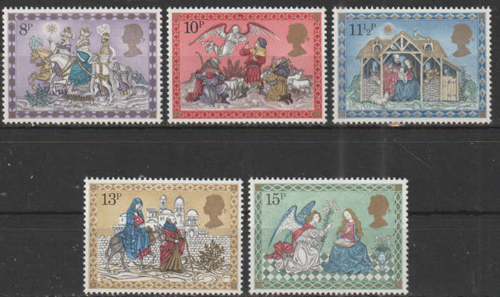 GB 1979 Christmas Stamps UMM SG 1104-8