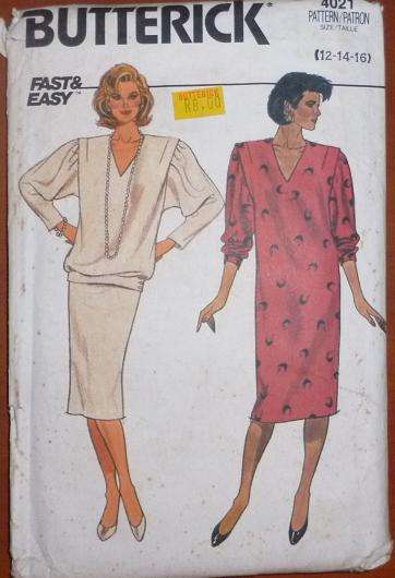 BUTTERICK PATTERN 4021