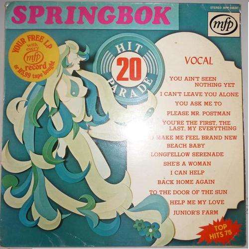 SPRINGBOK HIT PARADE 20 VINYL LP RECORD