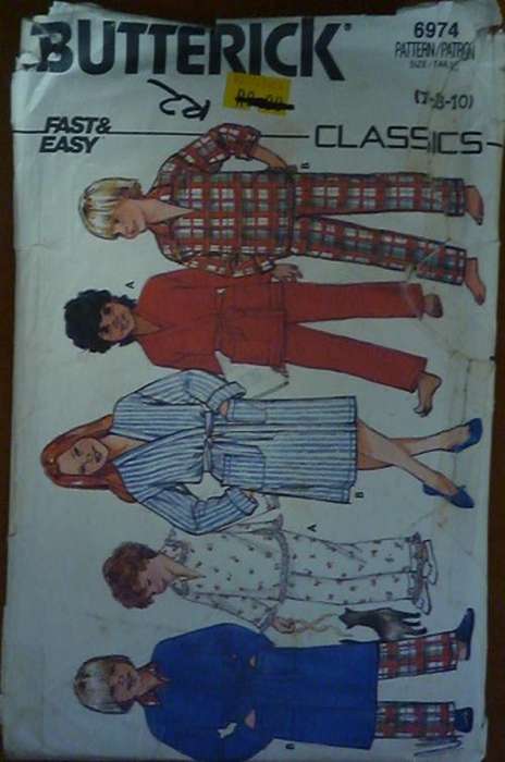 BUTTERICK PATTERN 6974 SIZE 7-10