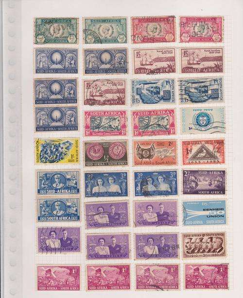 SOUTH AFRICA ON ALBUM PAGE. COND AS PER SCAN