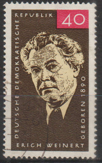 DDR 1965 The 75th Anniversary of the Birth of Erich Weinert ULH SG E842
