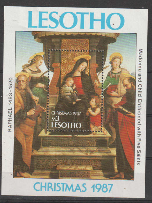 Lesotho - 1987 Christmas MM SG790
