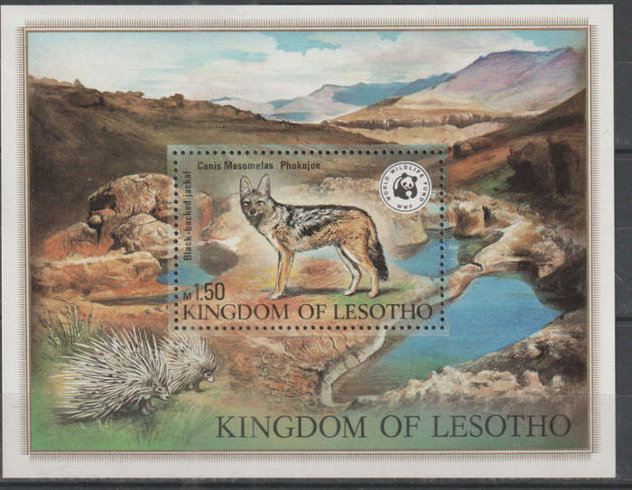 LESOTHO 1982 Worldwide Nature Protection - Endangered Animals UMM SG 473