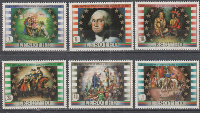 LESOTHO 1982 1982 The 250th Anniversary of the Birth of George Washington, 1793-1799