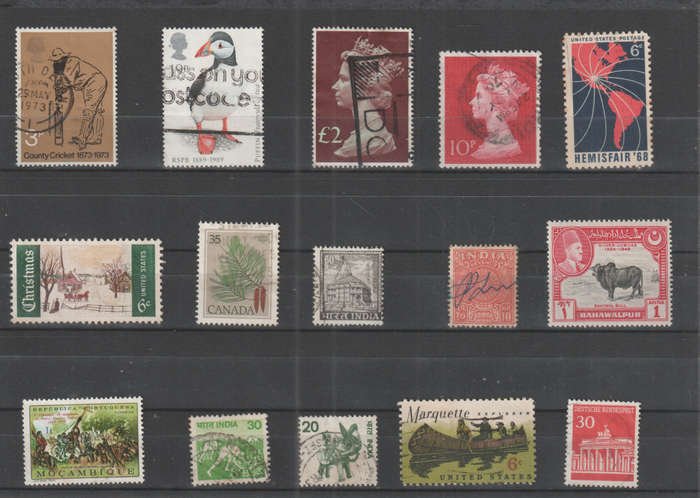 WORLD SELECTION BID PER STAMP TO TAKE ALL CARD EXCLUDED