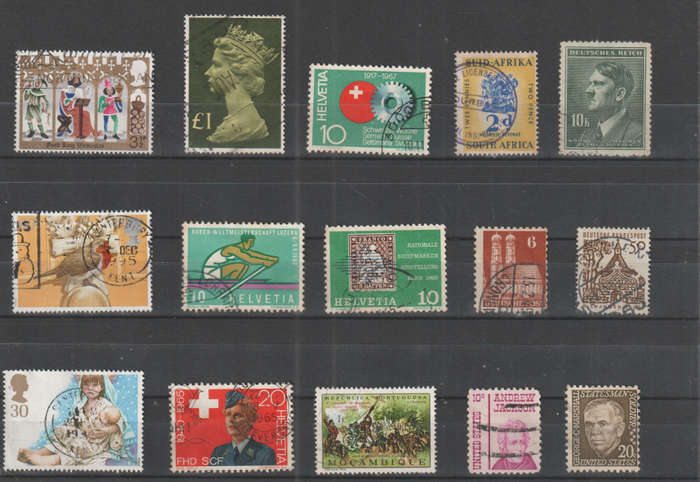 WORLD SELECTION BID PER STAMP TO TAKE ALL CARD EXCLUDED