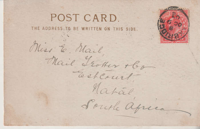 USED POST CARD 1903