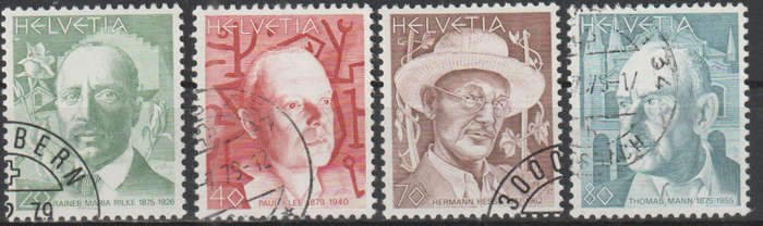 SWITZERLAND 1979 Portraits ULH SG 967-70