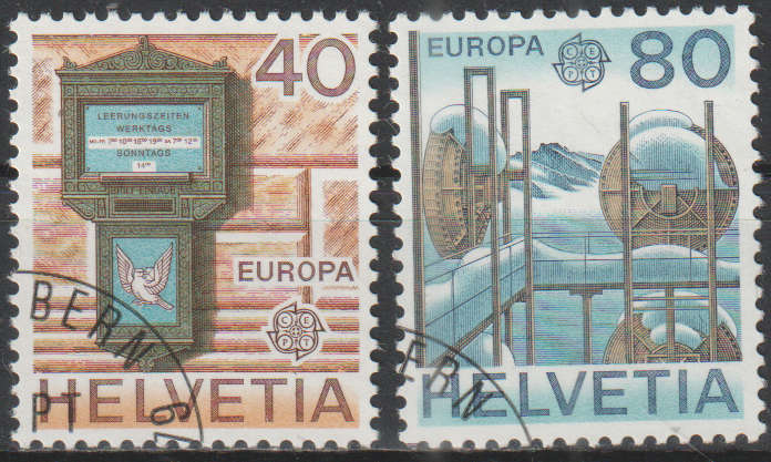 SWITZERLAND 1979 EUROPA Stamps - Post & Telecommunications ULH SG 975/6