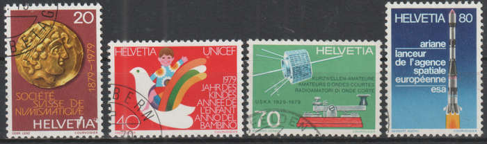 SWITZERLAND 1979 Anniversaries ULH SG 981-4