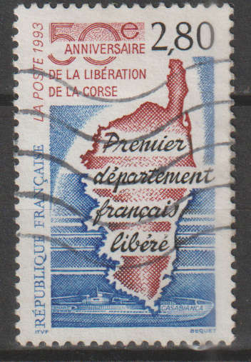 FRANCE  1993 The 50th Anniversary of the Liberation of Corsica ULH SG 3149