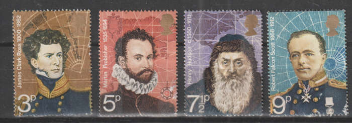 GB 1972 British Polar Explorers ULH SG 897-900