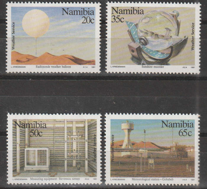 NAMIBIA  1991 The 100th Anniversary of Weather Service UMM