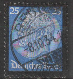 GERMAN EMPIRE 1934 Paul von Hindenburg Memorial Edition ULH SG 550