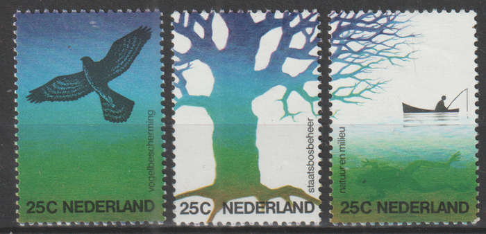 NETHERLANDS 1974 Nature Protection UMM  SG 1184-6