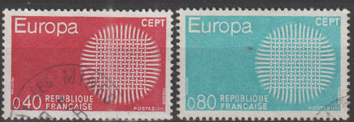 FRANCE  1970 EUROPA Stamps ULH SG 1874/5