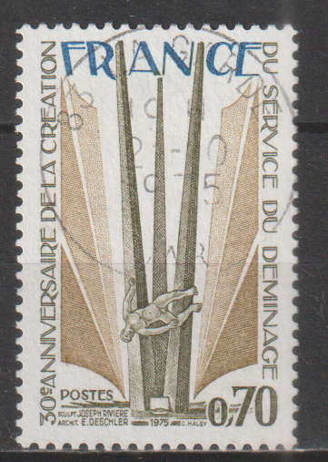 FRANCE 1975 The 30th Anniversary of Mine Clearance Service ULH SG 2093