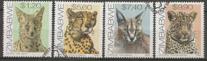 ZIMBABWE 1999 Cats UNH SG 984-7