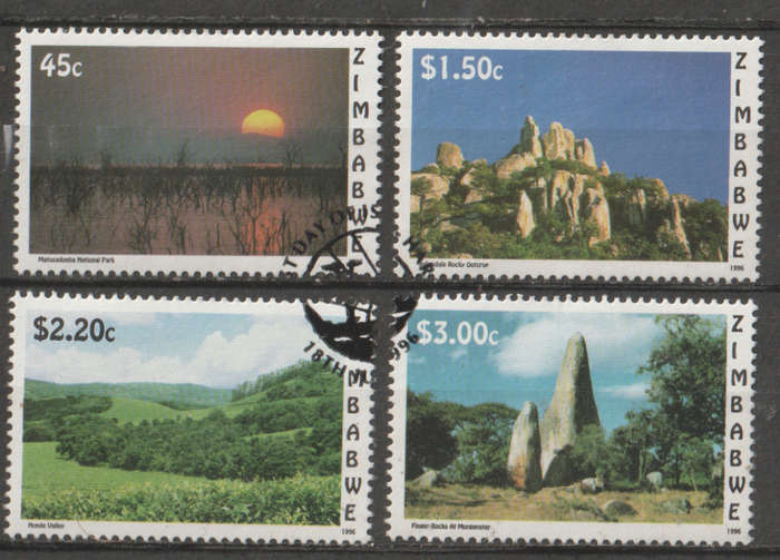 ZIMBABWE 1996 Scenic Views UNH SG 928-31