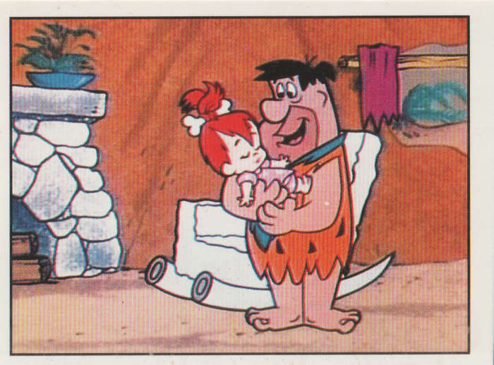 PANINI FLINTSTONES COLLECTABLE STICKER #91