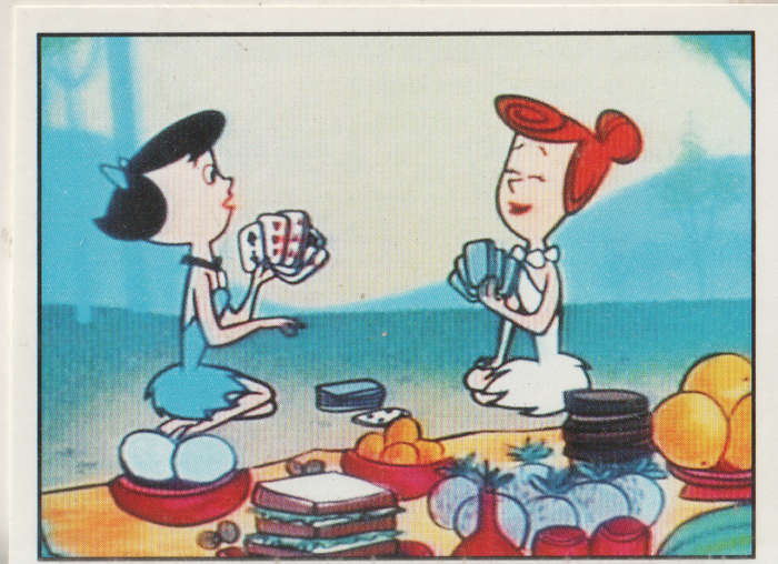PANINI FLINTSTONES COLLECTABLE STICKER #158