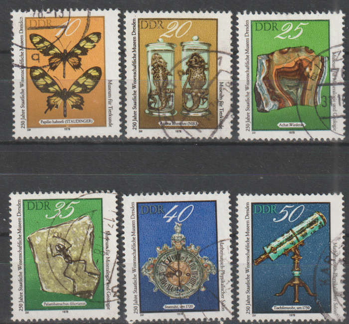 DDR 1978 The 250th Anniversary of Dresden Museum of Science ULH SG E2080-5
