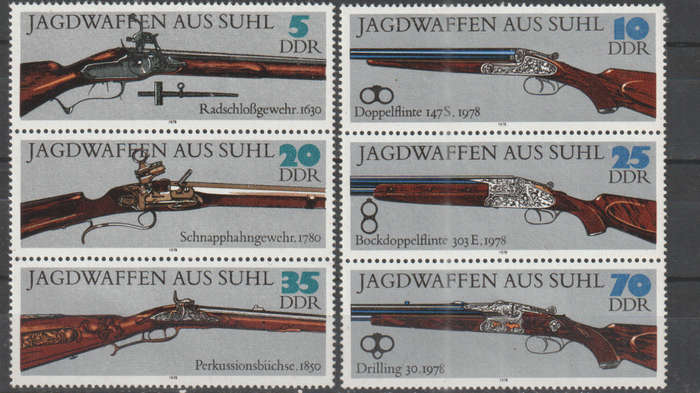 DDR 1978 Hunting Weapons MM E2086A/2087A