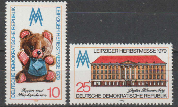 DDR 1979 Leipzig Autumn Fair UMM SG E2162/3