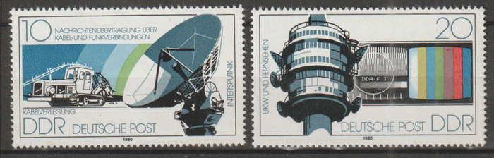 DDR 1980 Radio and Television UMM SG E2212/3