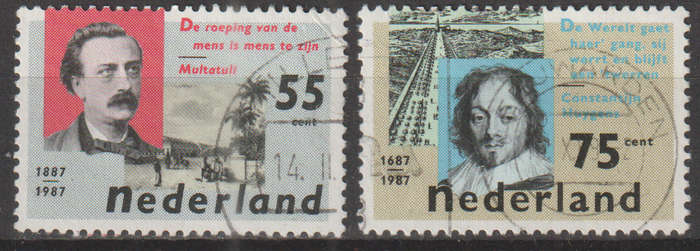 NETHERLANDS 1987 Dutch Literature ULH SG 1501/2