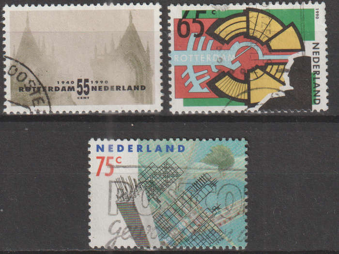 NETHERLANDS 1990 The 50th Anniversary of the German Bombardment of Rotterdam ULH SG 1574-6
