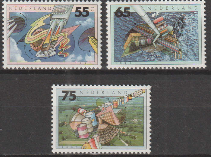 NETHERLANDS 1991 Environment Protection UMM SG 1588-90