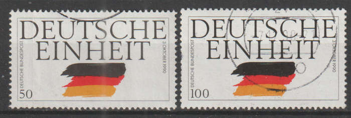 GERMANY 1990 The Reunification of Germany UNH SG 2326/7