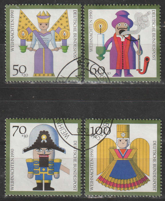 GERMANY 1990 Christmas Stamps UNH SG 2333-6